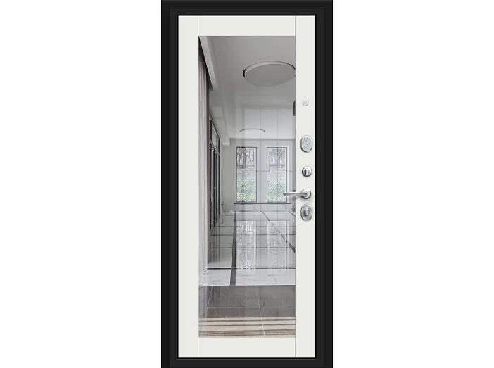 Входная левая дверь almon 28 / off-white под ключ