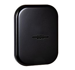 Накладка на сувальдный замок ESC.S.XL/K.486 BL (SC 486-S SQ XL) со шторкой черный (1шт.)