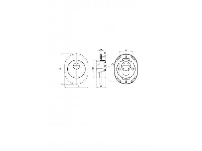 Броненакладка DEF.SF/OV.4825 (DEF 4825) SN-3 матовый никель