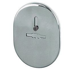 Накладка на сувальдный замок ESC.S-lift.SF/OV.476 (ESC 476) с шторкой СР хром