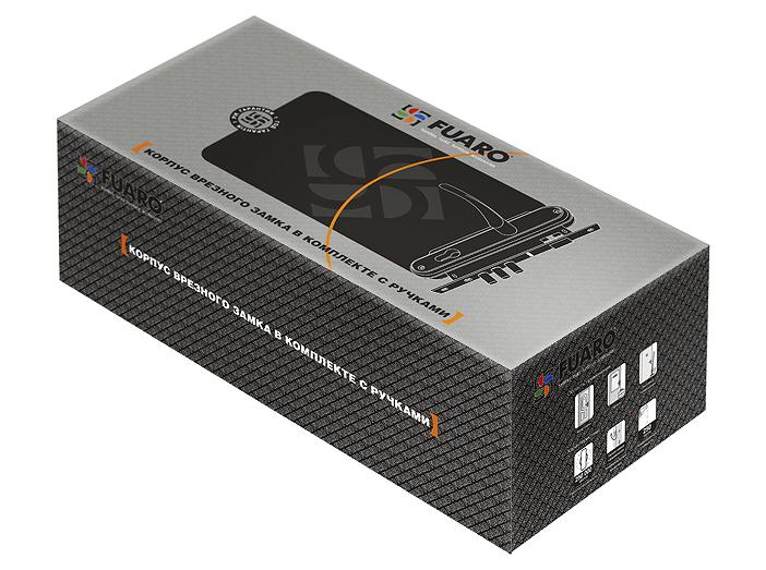 Замок цилиндровый с в комплекте с ручкой LOCKSET.1511W/B (SET F1511W/B) CP хром